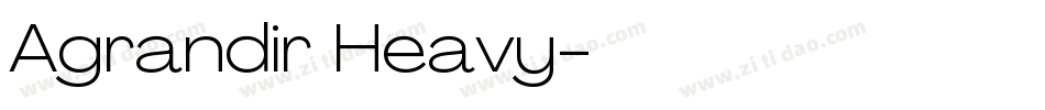 Agrandir Heavy字体转换